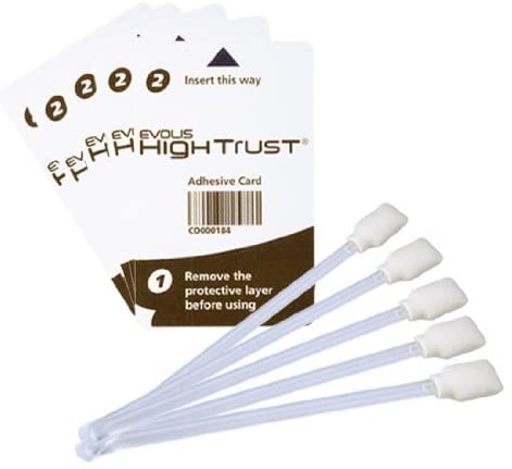 Evolis Zestaw czyszczący patyczki + czyściki samoprzylepne do wałków i głowic drukarek (ACL001)