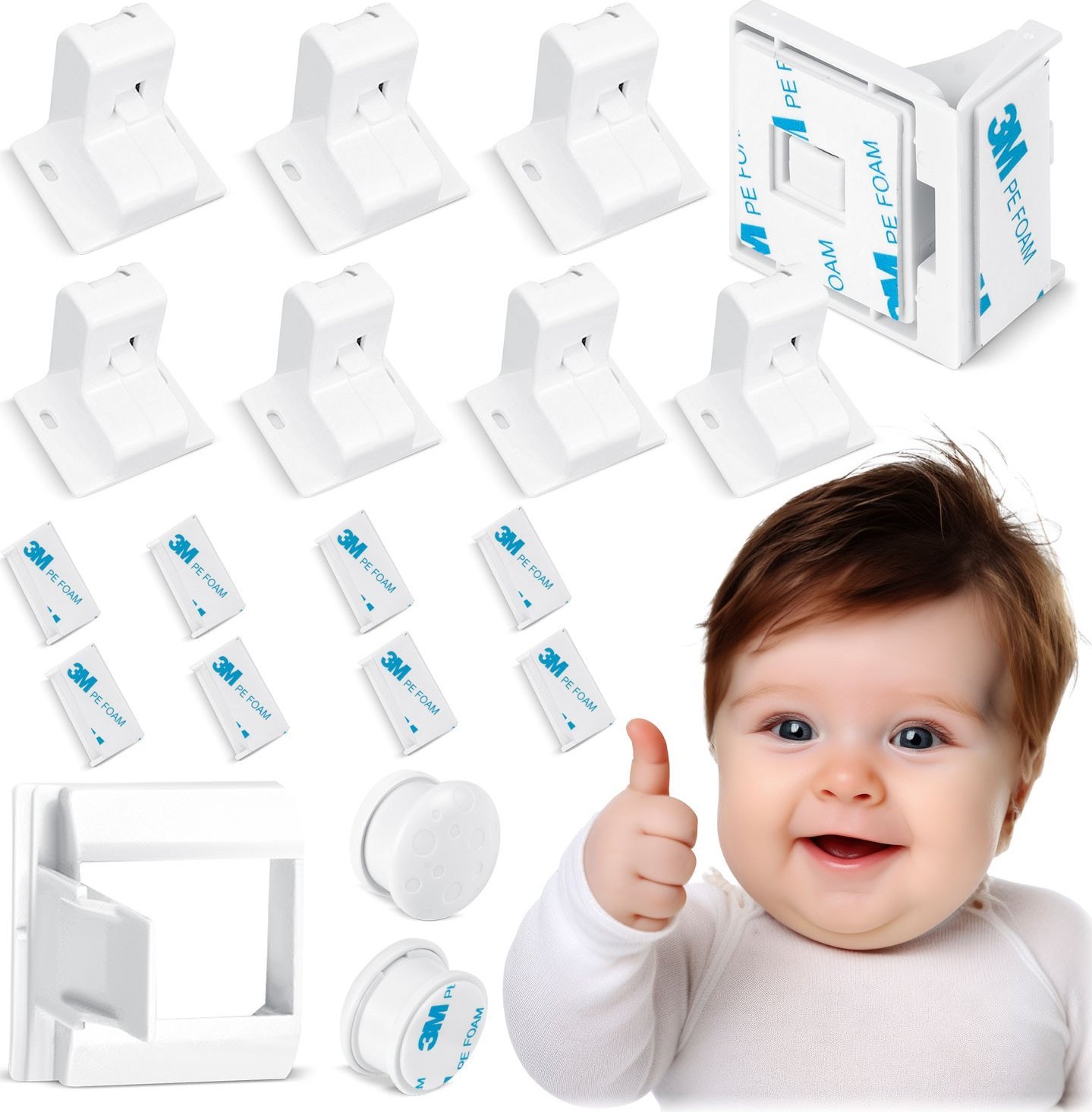 Ricokids Magnetyczne zabezpieczenie szafek Ricokids 798010 8 szt