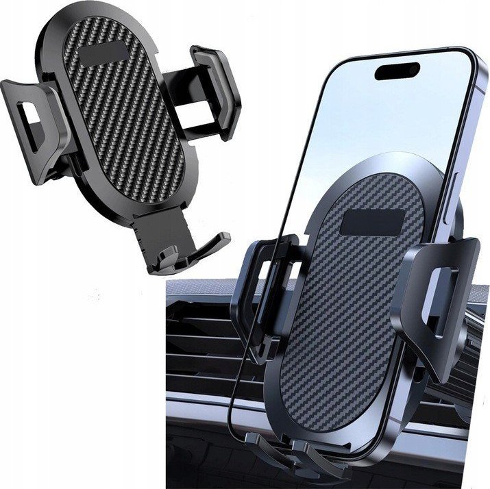 SUPERO Uchwyt samochodowy na telefon Supero Car Air Vent Holder Carbon czarny