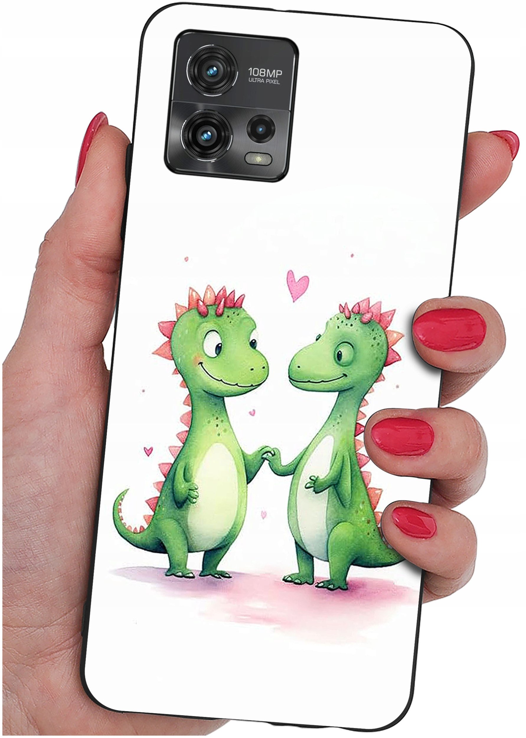 Etui do Motorola Moto G72 WZORY |SILIKONOWE MATT CASE + SZKŁO 9H