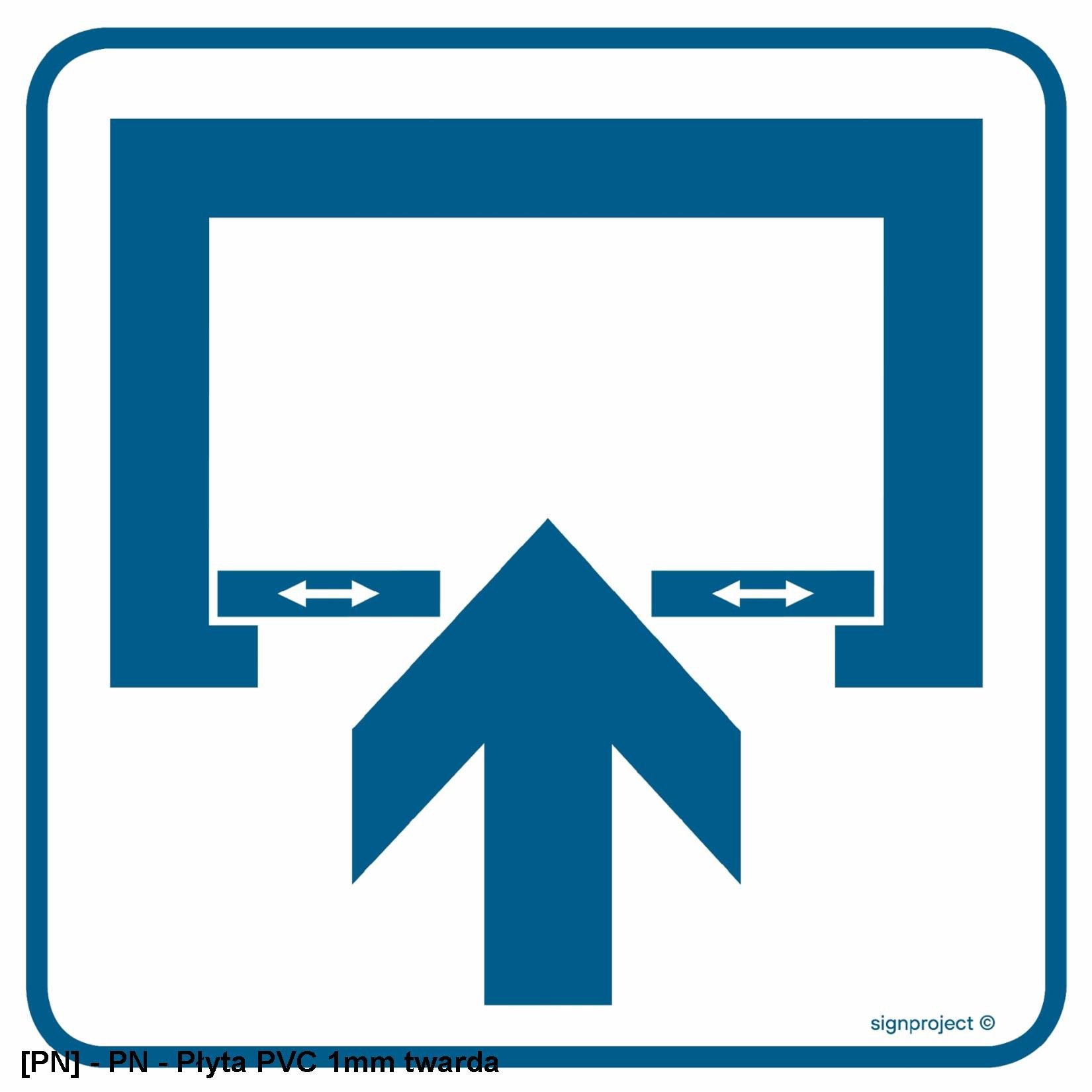 RA069 - Uwaga! Drzwi otwierane automatycznie 100x100