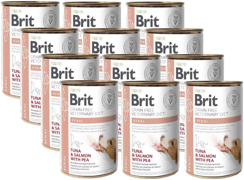 BRIT GF veterinary diets dog Renal 12x400g-karma mokra dla psa