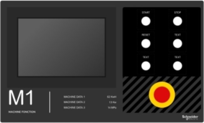 Schneider Harmony XB5 Tabliczka z legendą 500 X 300 Szablon 1 ZBYLEG503001