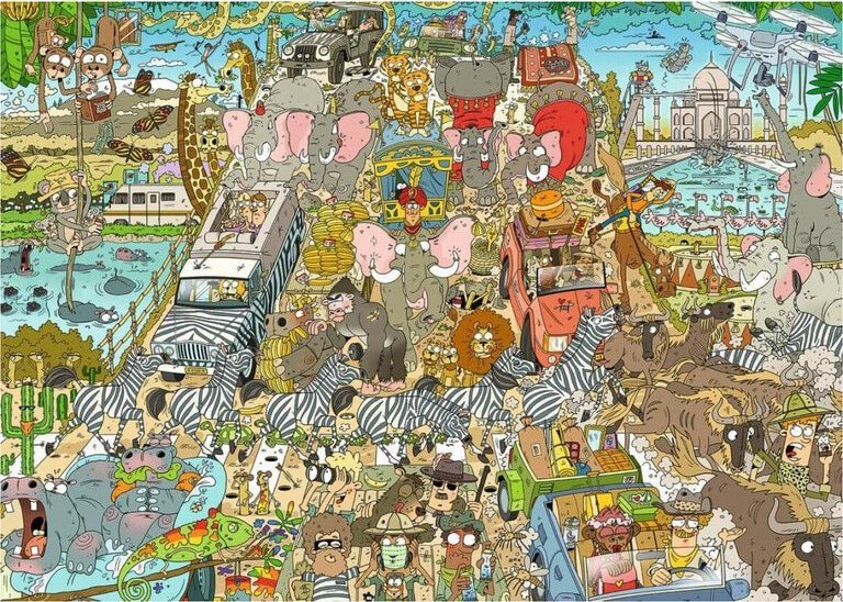 Jumbo Jumbo Wasgij Original 7 Bear Necessaties 1000 Teile Puzzle (81924)