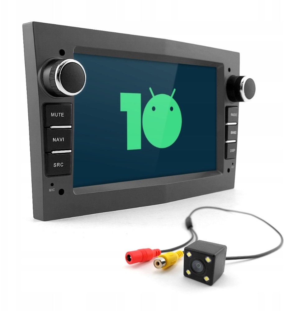 Radio samochodowe GoMedia Radio 2GB RAM Opel 7" LCD Nawigacja GPS Android Auto WiFi GSM Szary Kamera