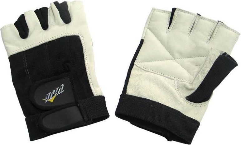 Allright Rękawiczki ALLRIGHT kulturystyczne skóra KR - FIRK*XS