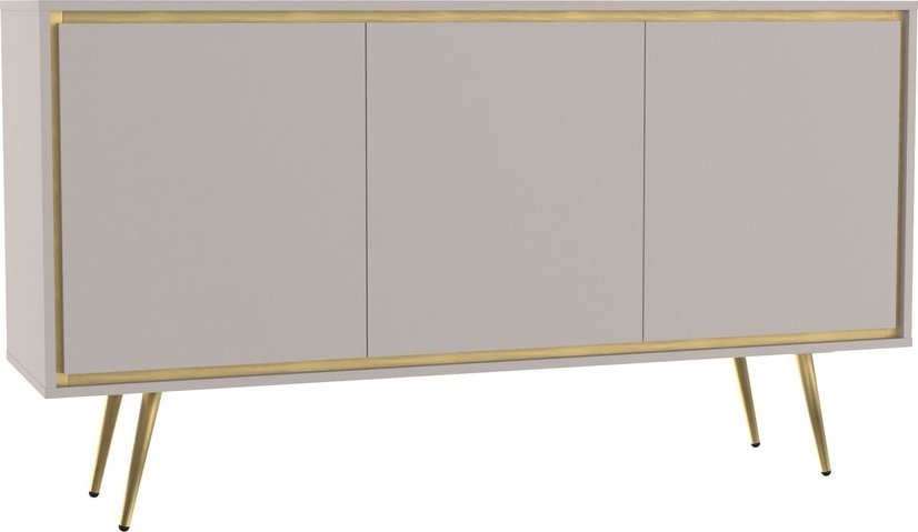 Ravio Komoda Tori z metalowymi nóżkami w kolorze Cashmere