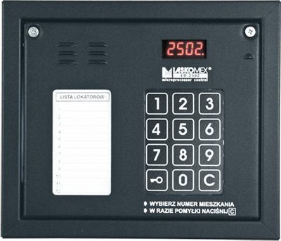 Triton Laskomex CP-2502NR czarny Panel audio z mini listą lokatorów i z czytnikiem kluczy RFID