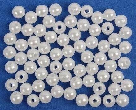 FANDY Koraliki 5 mm białe (40g)