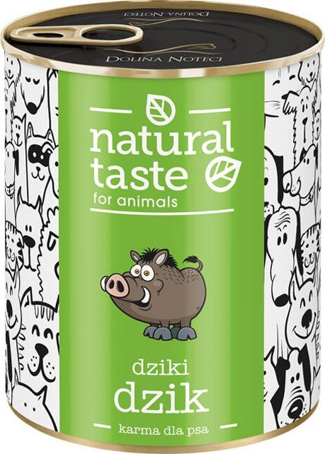 Mokra karma dla psa Natural Taste Dziki Dzik danie z dzika 800 g