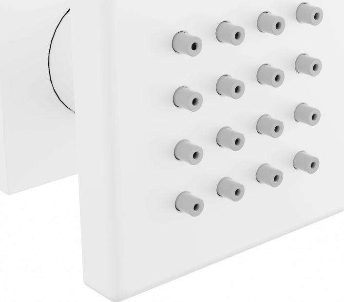 Mexen Mexen dysza boczna natynkowa biała - 79360-20