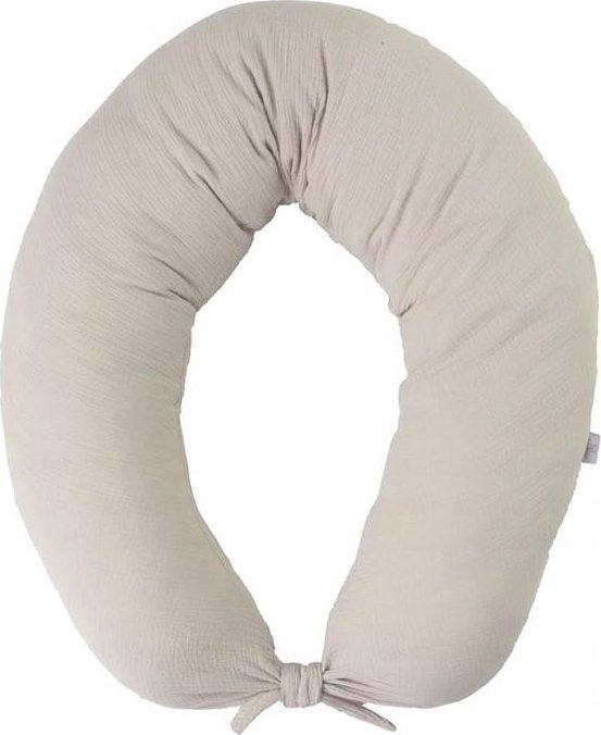 BabyMatex Poduszka pozycjonująca Moon Muslin dł. 260 cm beżowa