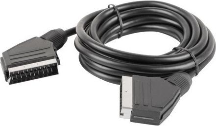 Kabel Lanberg Scart - Scart 1.8m czarny (CA-EUEU-10CC-0018-BK)