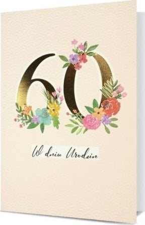 Karnet B6 Urodziny 60