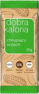 Dobra Kaloria Baton owocowy chrupiący orzech 35 g Dobra Kaloria