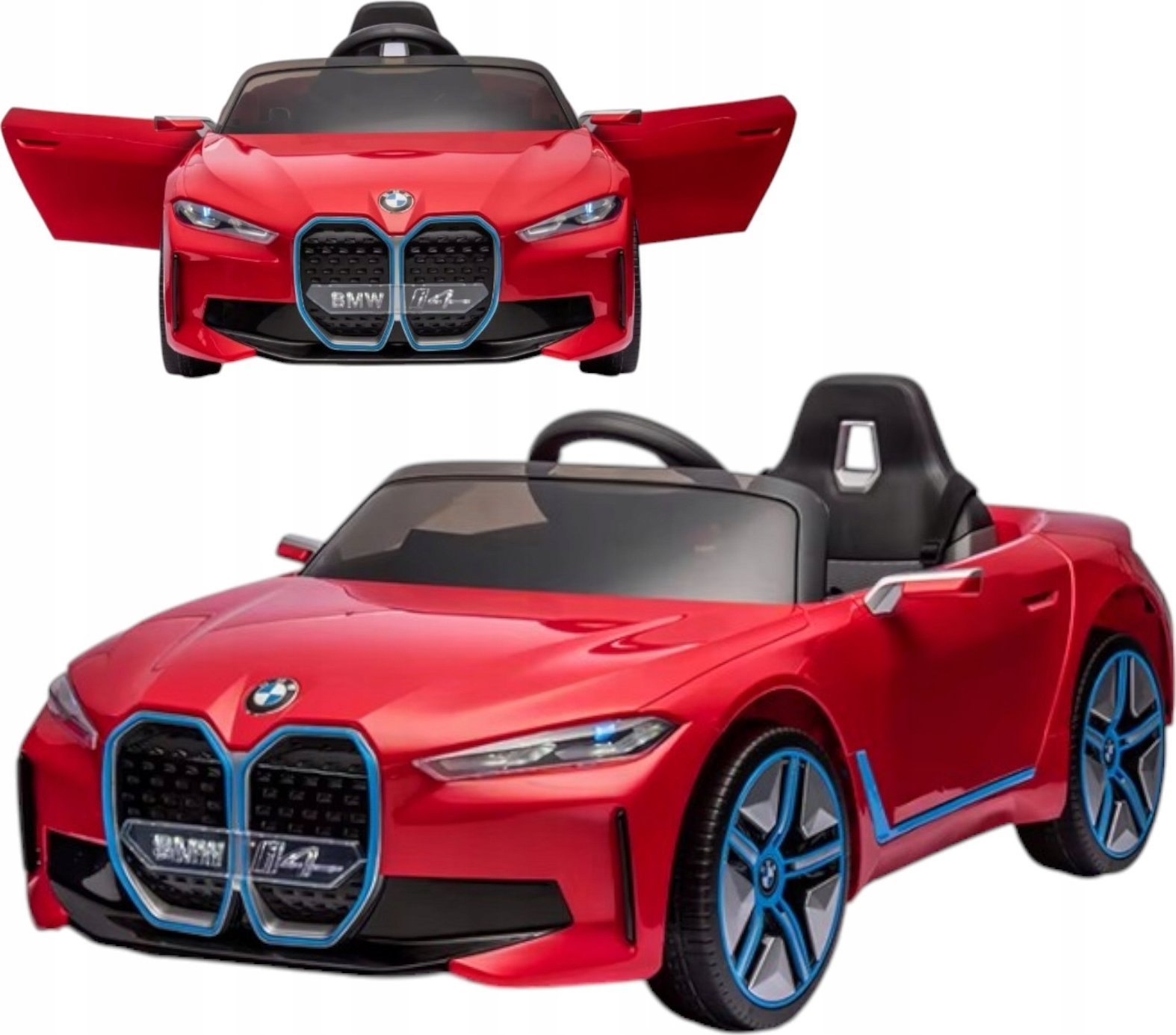 Auto na akumulator dla dzieci BMW i4 Czerwone