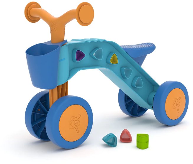 Chillafish Itsibitsi quad bike for the little ones with basket blue/orange from 1 to 3 years CPIB02LBO