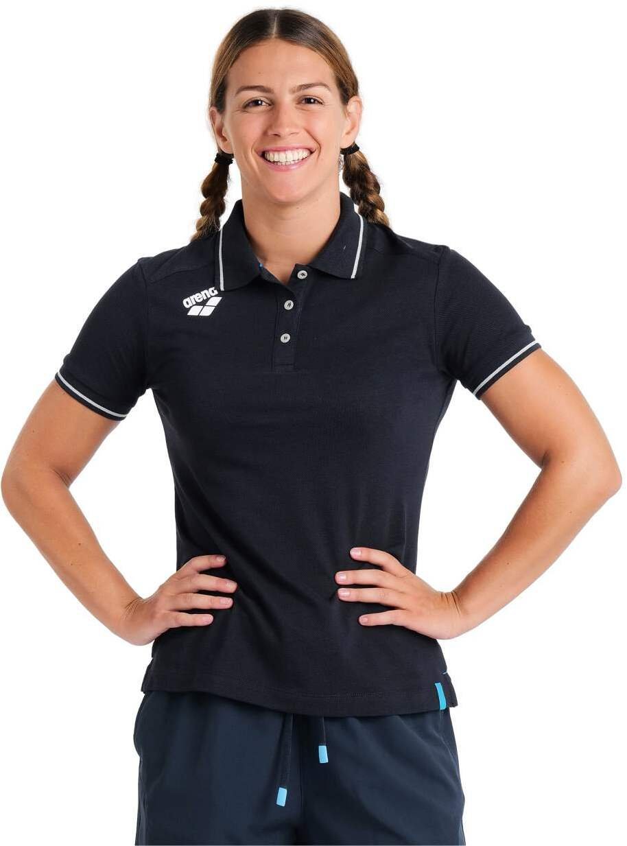 Arena KOSZULKA WOMEN'S TEAM POLOSHIRT SOLID COTTON NAVY 004893/700 XS