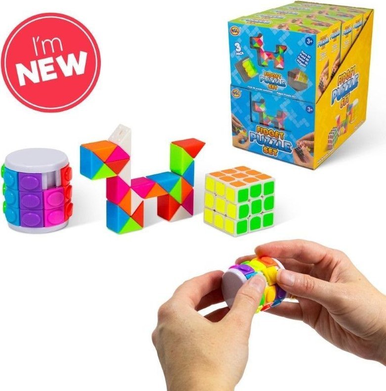Zestaw łamigłówek 3szt Fidget
