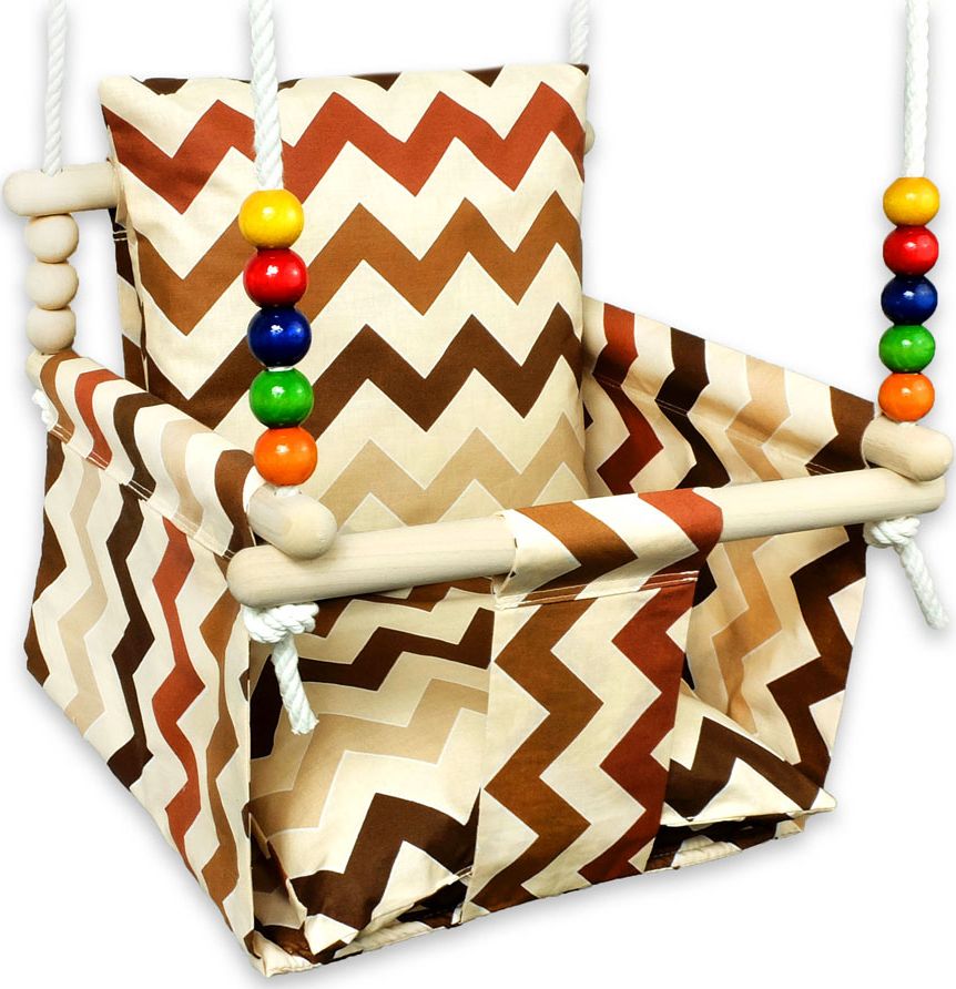 Huśtawka Elior Huśtawka dla dzieci do domu i ogrodu zygzaki - Berma