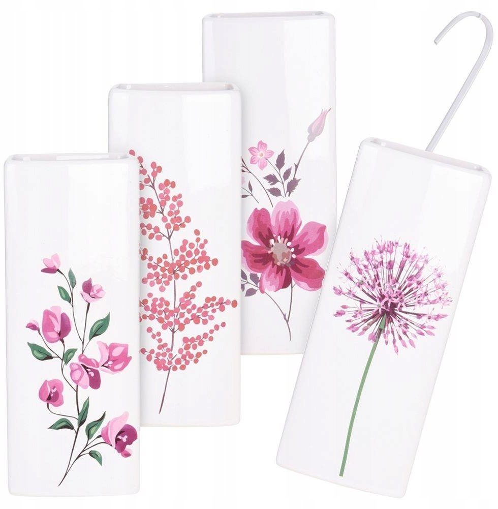 Nawilżacz powietrza Vilde Nawilżacz powietrza na kaloryfer grzejnik ewaporacyjny ceramiczny kwiaty 300 ml 4SZT 830810X4