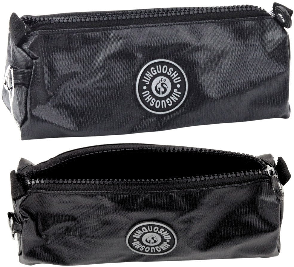 Piórnik Szkolny Organizer Jednokomorowy Czarny 21,5cm LEAN