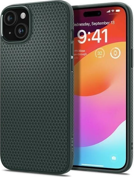 Spigen Spigen Liquid Air iPhone 15 6.1" zielony/abyss green ACS06792