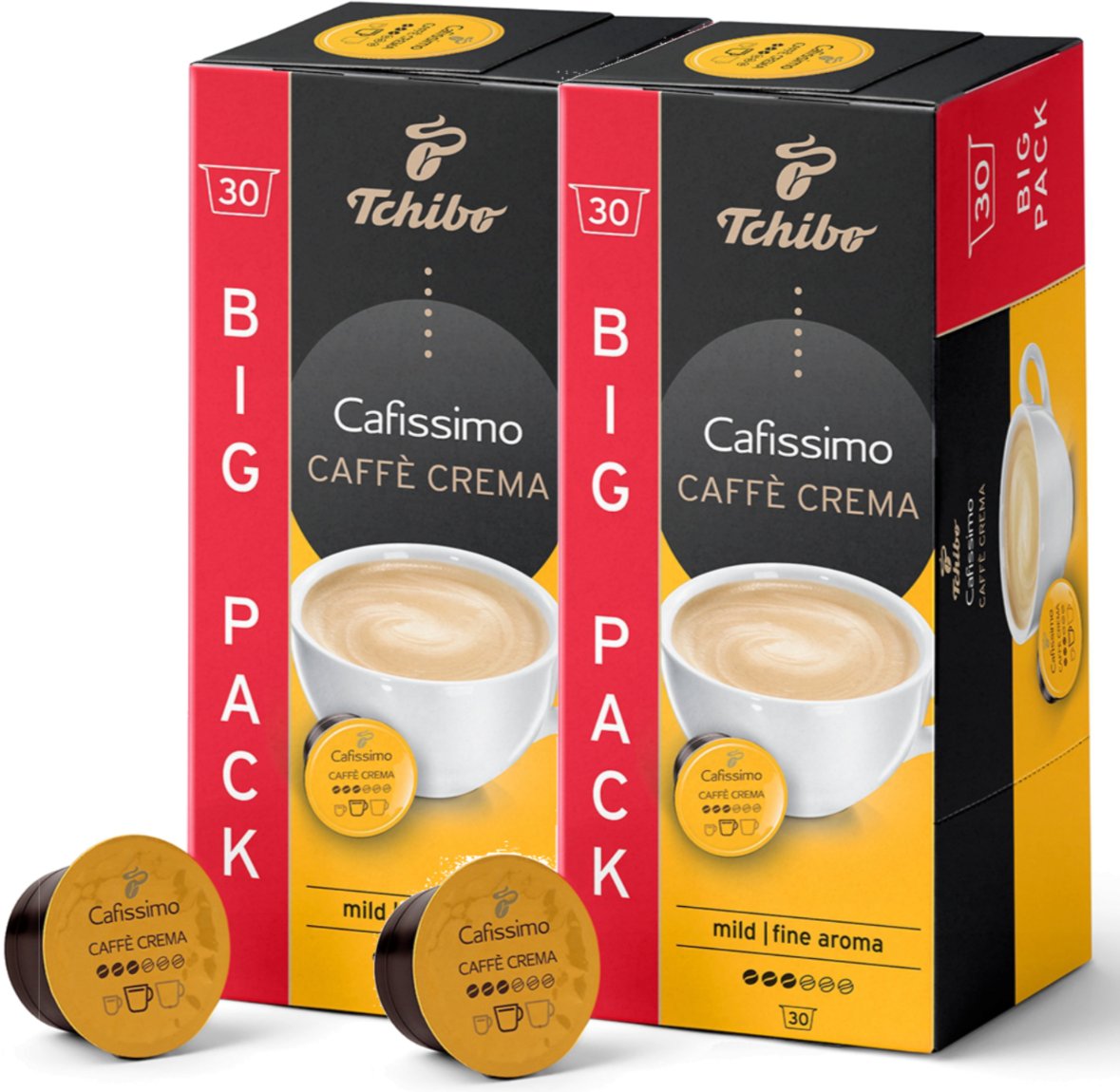 Tchibo Kapsułki Cafissimo Caffe Crema Mild Aroma 2x30 szt.