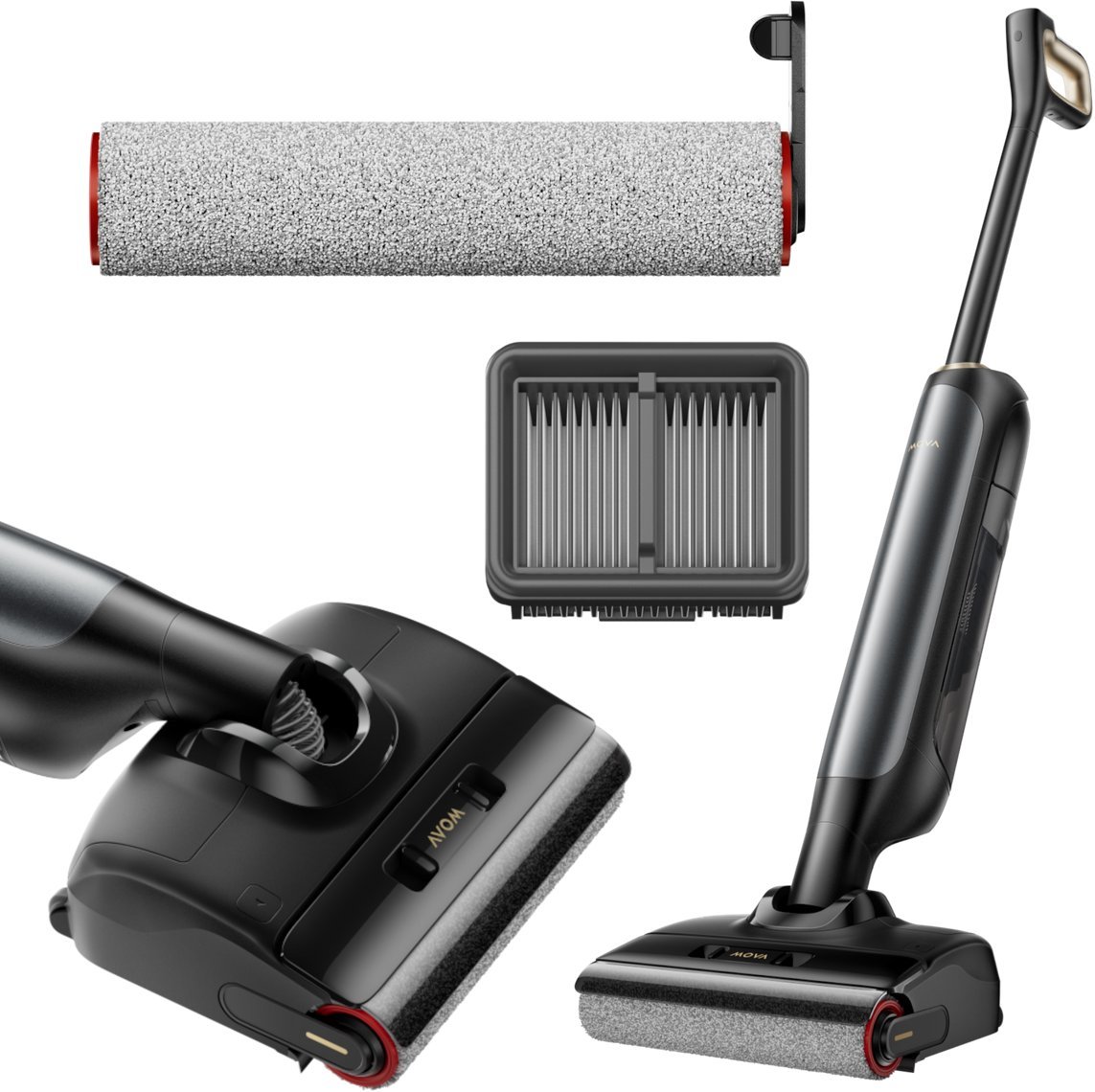 Mova M10 by Dreame - Czarny Odkurzacz Pionowy Wet & Dry do Pracay Na Mokro i Sucho - Mop i Odkurzacz 300 W