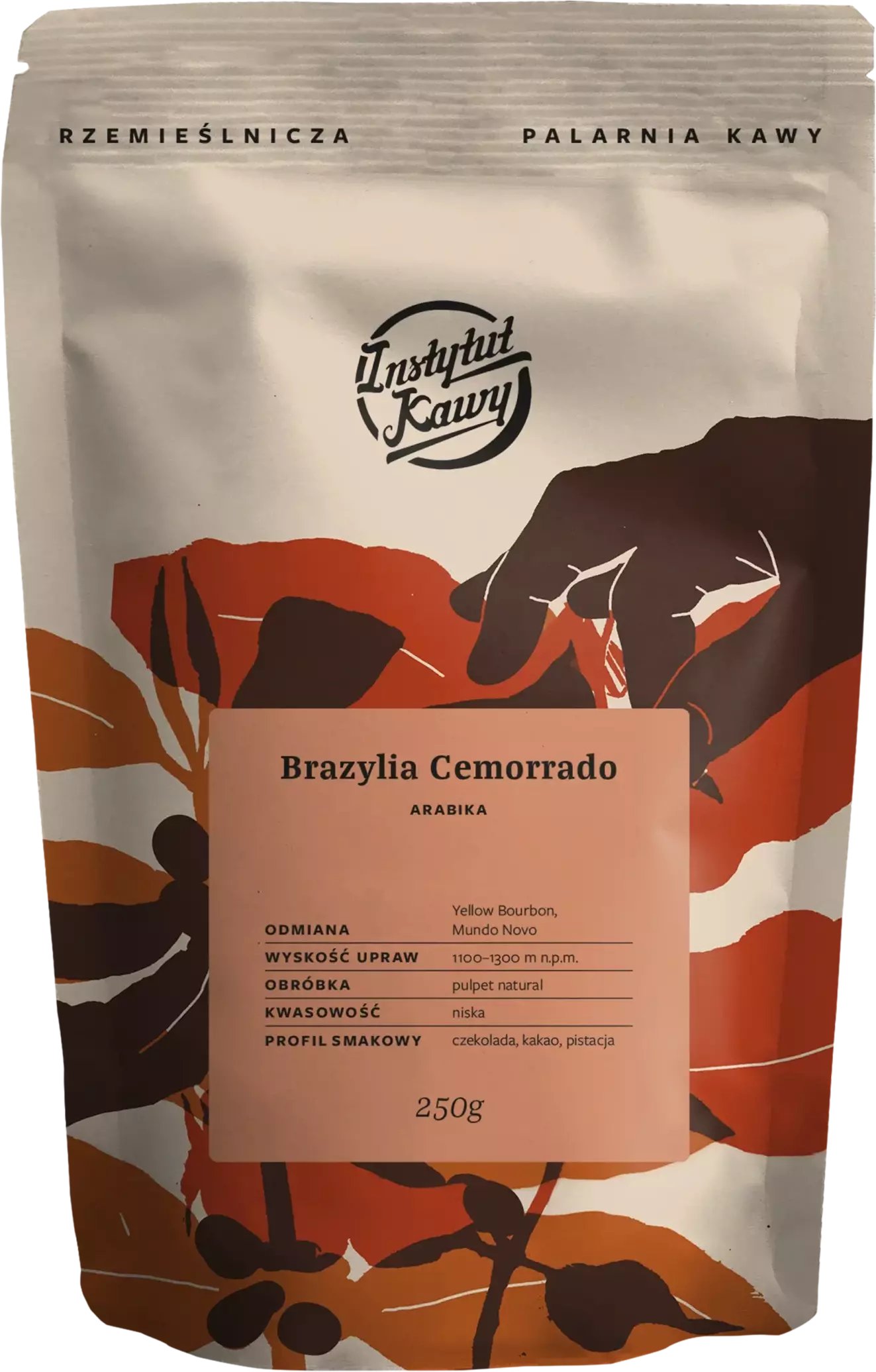 Kawa ziarnista Instytut Kawy Brazylia Cemorrado 250 g