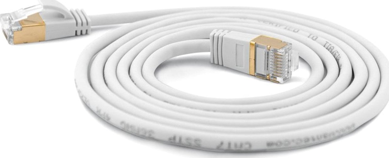 Wantec Wantec wW Patch CableCat.7 RohCable extra thin (plug CAT6A) SSTP white 0,10m (7113)
