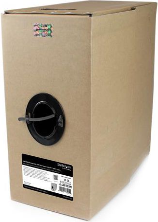 StarTech Kabel instalacyjny Cat6, PVC, 305m, czarny (WIR6CMRBK)