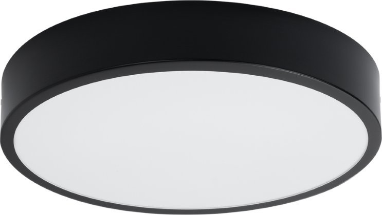 Lampa sufitowa Sollux SOLLUX Plafon ONYX 40 czarny LED 3000K 1 x LED SL.1244