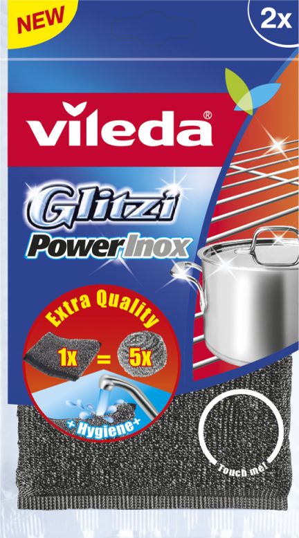 Vileda Vileda Zmywak Inox Glitzi Power Pad 2szt