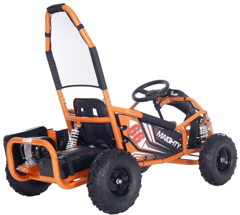 Super-Toys Pojazd Gokart Elektryczny MAIGHTY Pomarańczowy