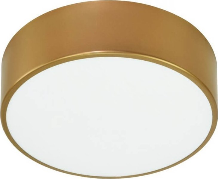 Lampa sufitowa TEAM Złoty plafon nowoczesny 137623691842 okrągły nad łóżko