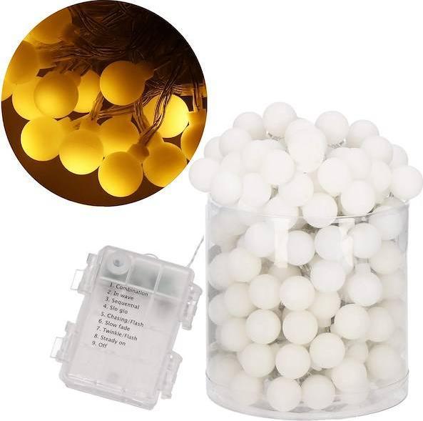 Lampki choinkowe Springos 50 LED białe ciepłe