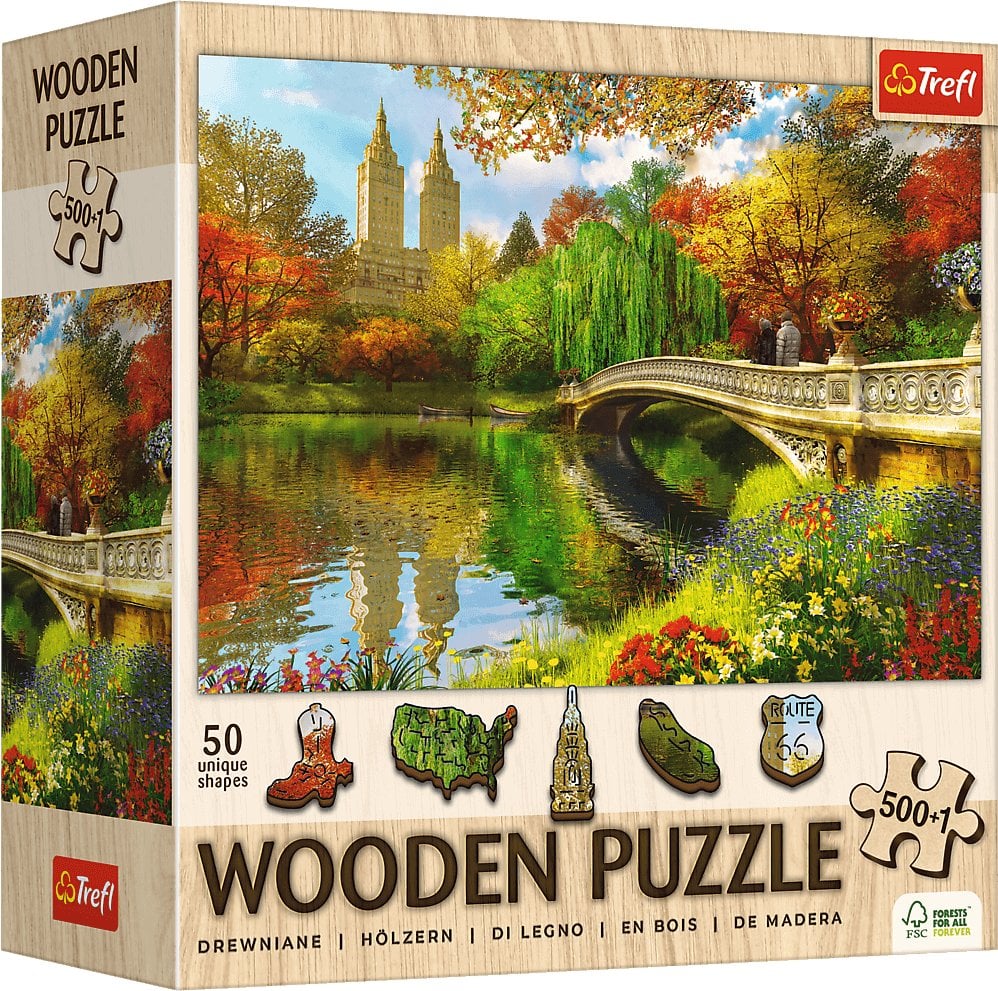 Trefl Puzzle drewniane Central Park, Manhattan 501 elementów (20216)