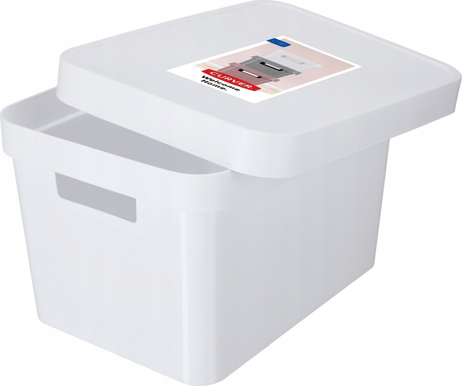 Kadax Curver Pojemnik Pudełko Z Pokrywką 17 L Biały