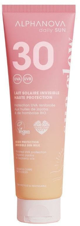 Alphanova Daily Sun, Glow, mleczko do opalania SPF30, 150 ml
