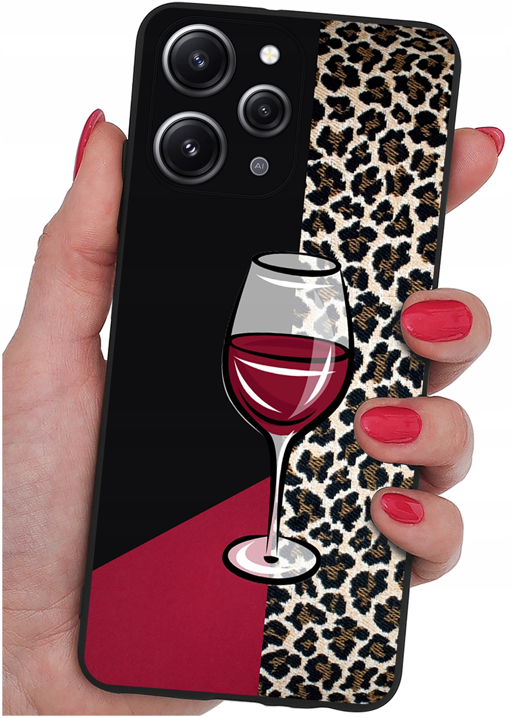 Etui do Xiaomi Redmi 12 4G WZORY |SILIKONOWE MATT CASE + SZKŁO 9H