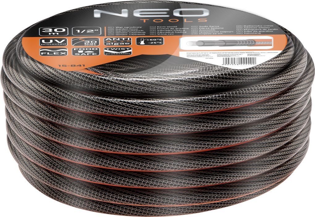 Neo Wąż ogrodowy Professional 1/2" 30m 6-warstwowy (15-841)