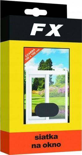 Bros Siatka na okno przeciw owadom FX 100x100 cm czarna