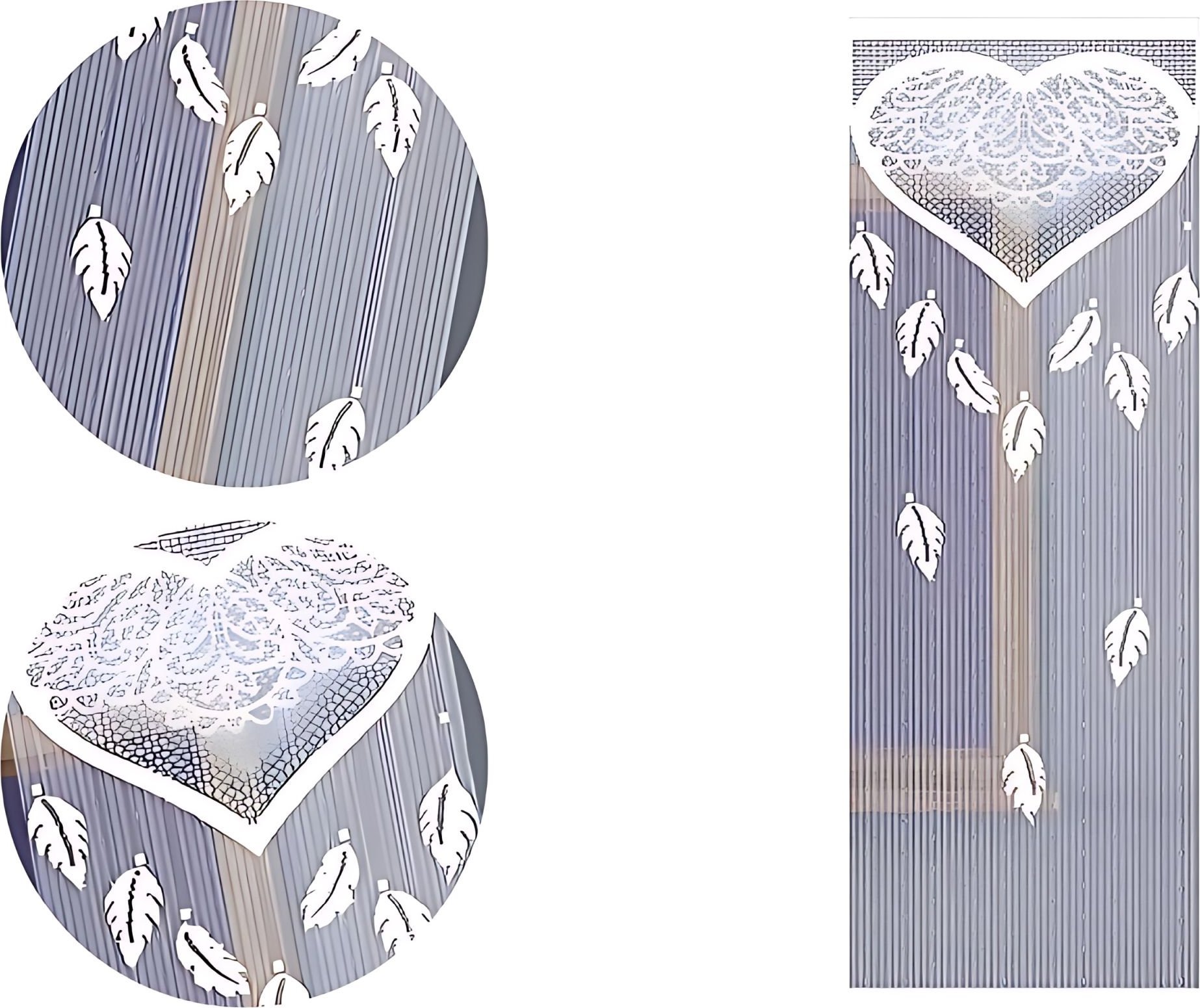 Firanka Kardia 50 x 165 cm DomoweTekstylia | WN972K 165