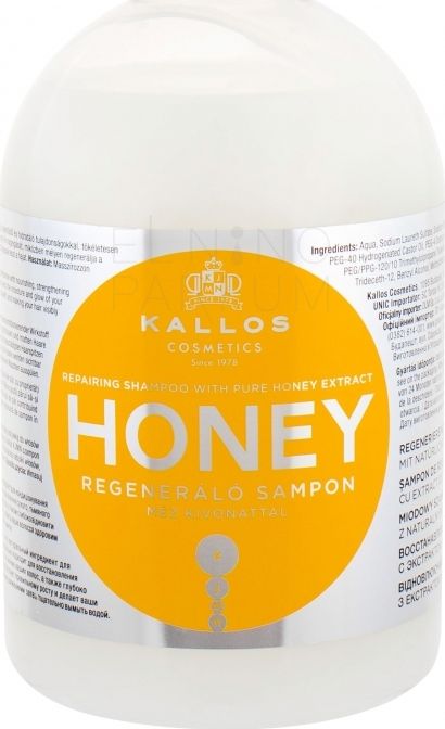 Kallos Szampon do włosów regenerujący Honey 1000 ml