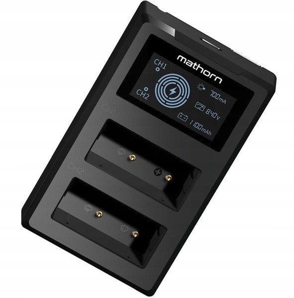 Ładowarka dwukanałowa Mathorn MBC-D107 USB-C do Canon LP-E17