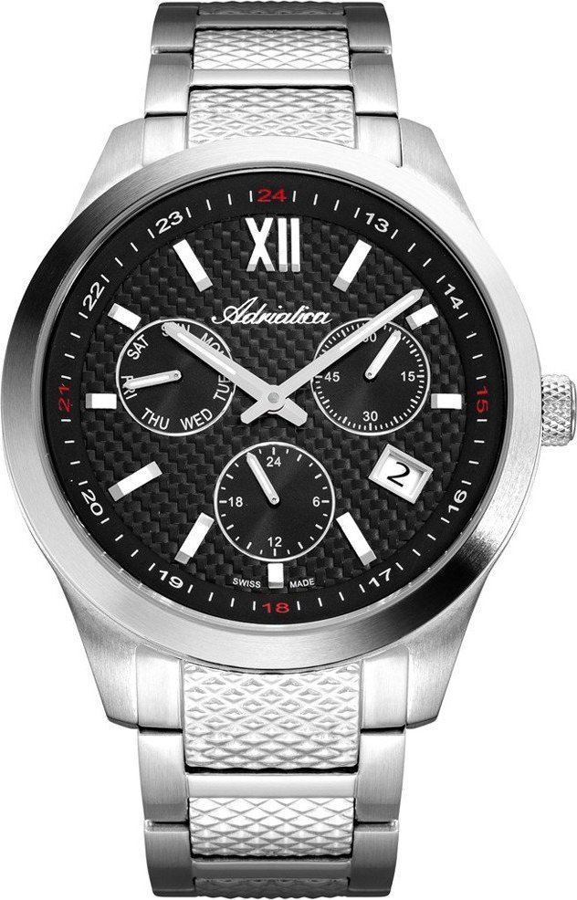 Zegarek Adriatica Zegarek męski Adriatica A8324.5164QF srebrny