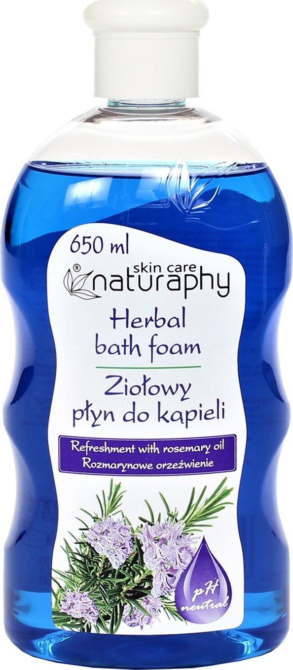 BluxCosmetics Ziołowy płyn do kąpieli z olejkiem z rozmarynu 650 ml