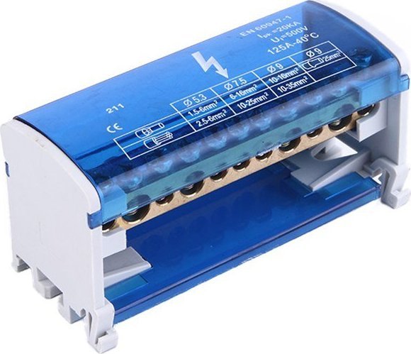 Orno Blok rozdzielczy 2-rzędowy, 11 przewodów