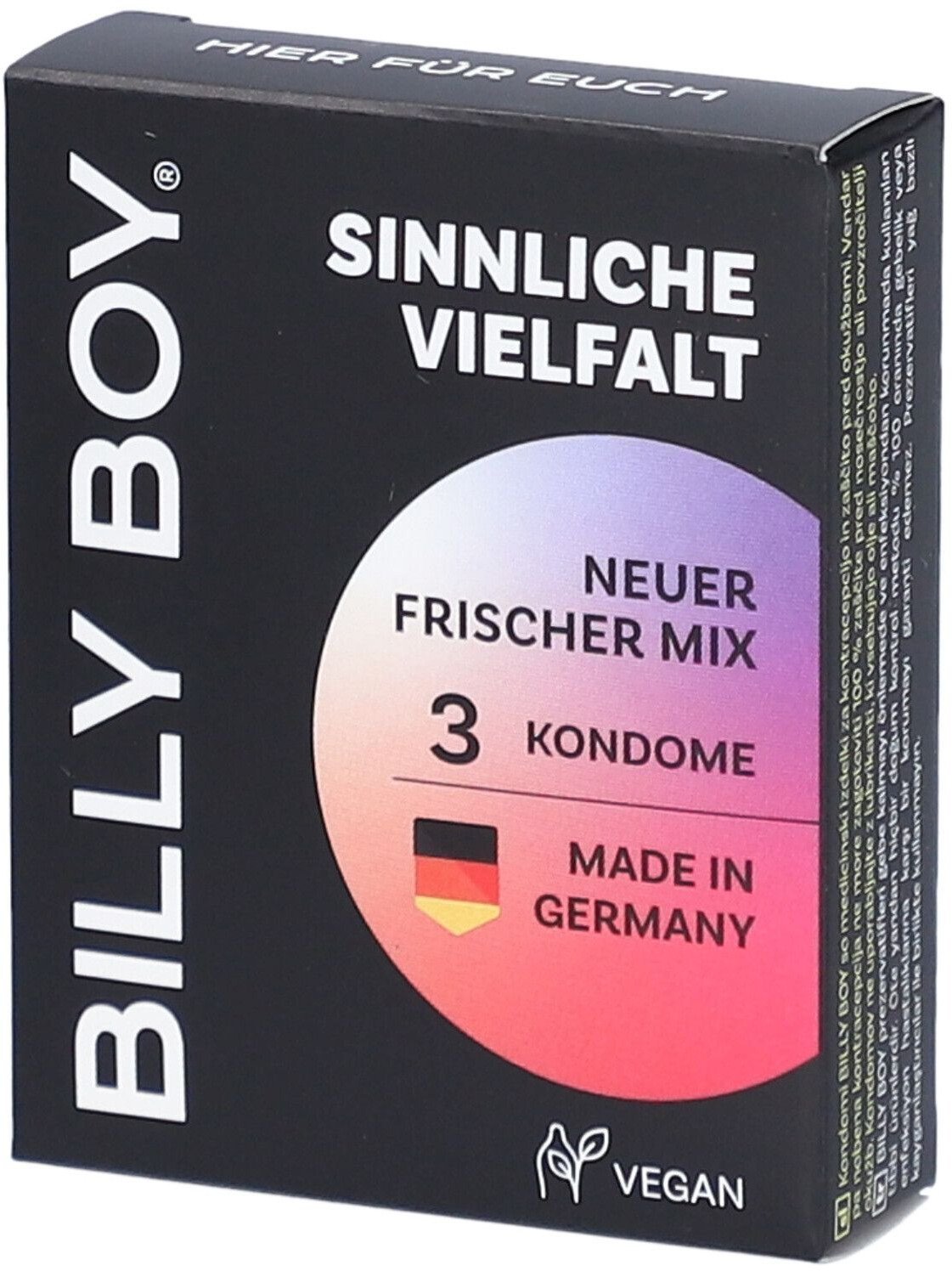 Billy Boy condom Sensual Mix 3pcs